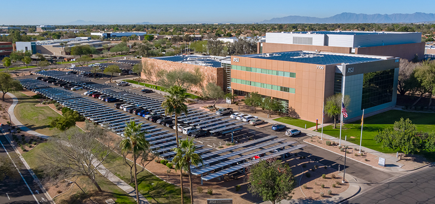 Solar panels at the ASU Research Park